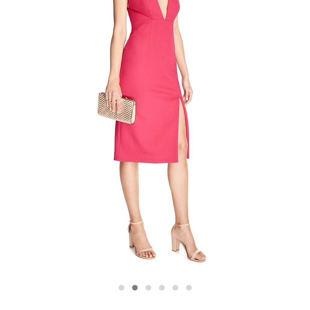 Stuart Weizmann Nearly Nude Gold Block Sandal - image 3